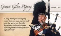 Great Glen Piping Web Site Image