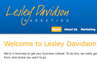 LAD Marketing Web Site Screen Image