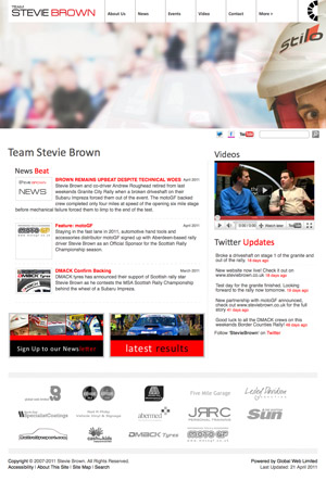 New Stevie Brown Web Site